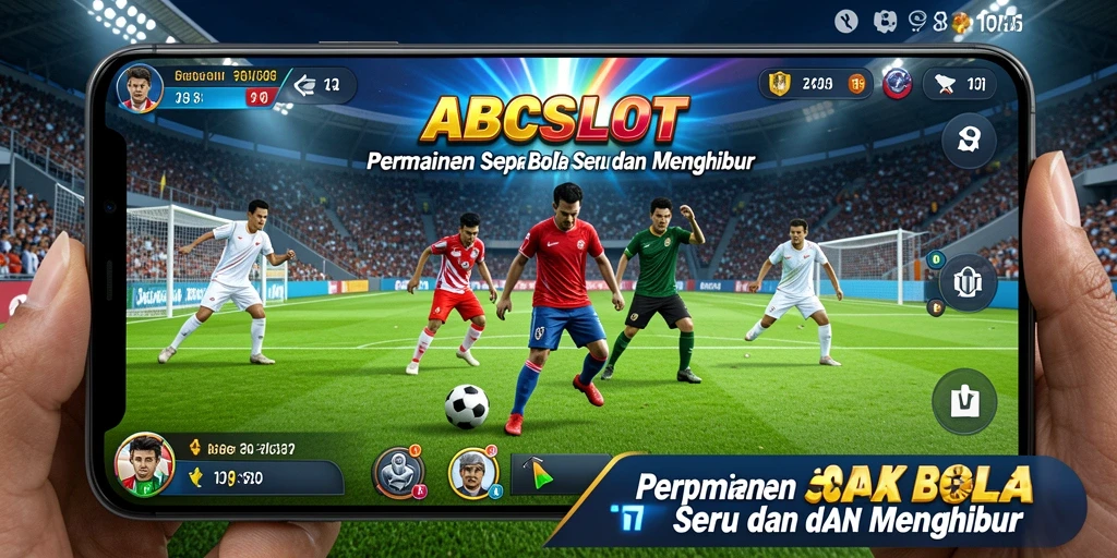 Screenshot gameplay <strong>ABCSLOT</strong> menampilkan aksi seru dalam pertandingan sepak bola.