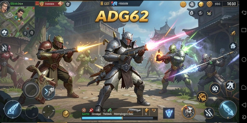 Tampilan gameplay ADG62 yang memukau dan strategis.