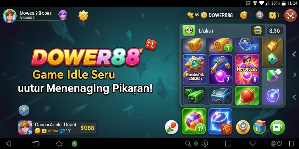 Tampilan gameplay DOWER88 yang menenangkan dan menarik.