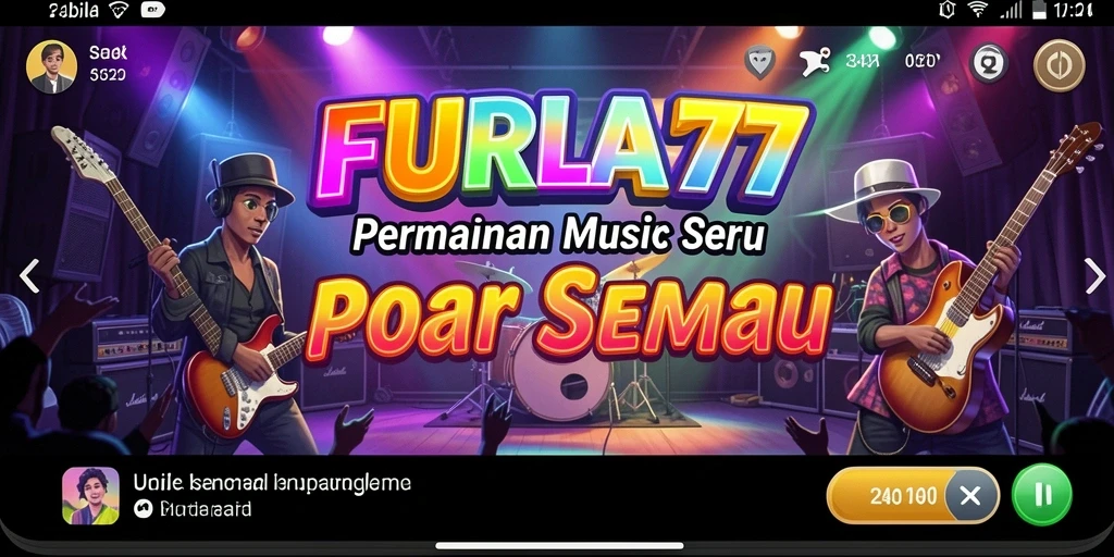 Screenshot FURLA77 menampilkan gameplay musik yang seru dan menantang.