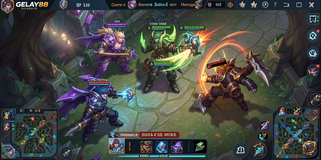 Tampilan gameplay seru dalam GELAY88 dengan aksi hero yang mendebarkan.