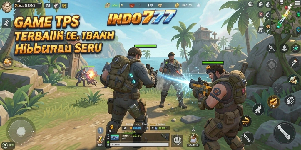 Tampilan action seru di INDO777 dengan gameplay TPS yang menarik.