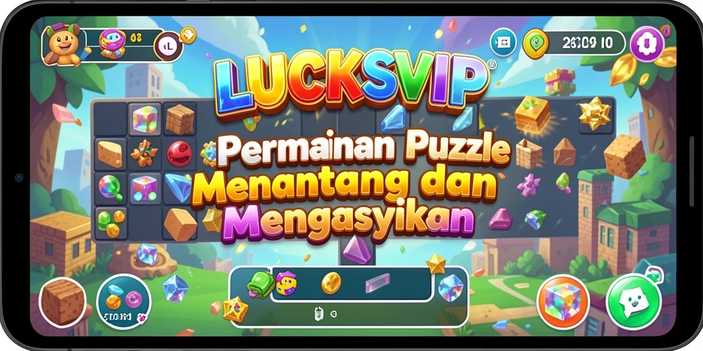Tampilan menarik dari gameplay LUCKSVIP yang penuh tantangan puzzle.