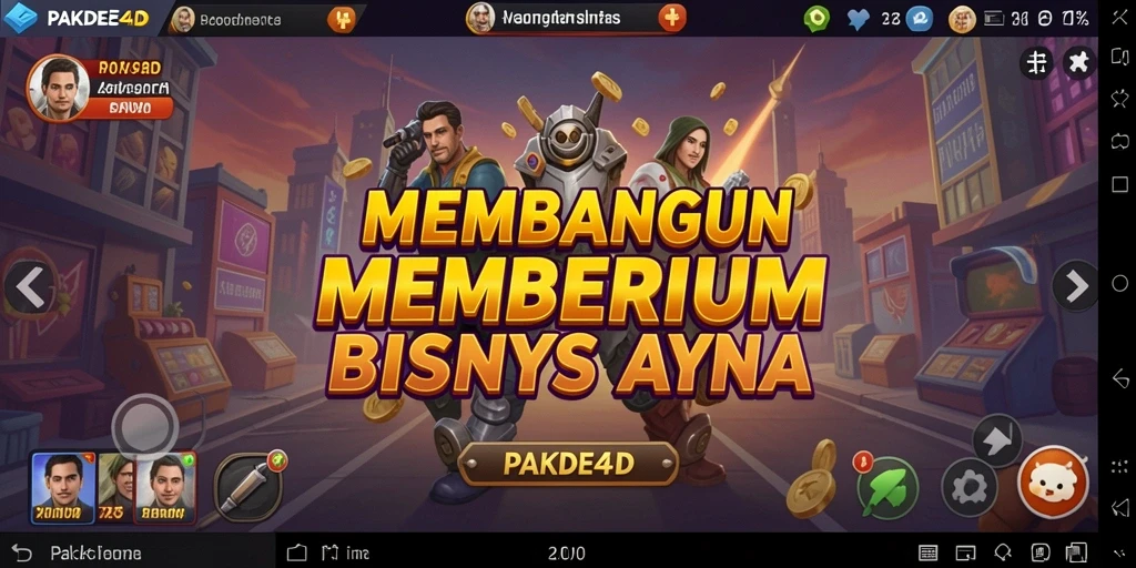 Tampilan gameplay PAKDE4D dengan elemen Tycoon yang menarik.