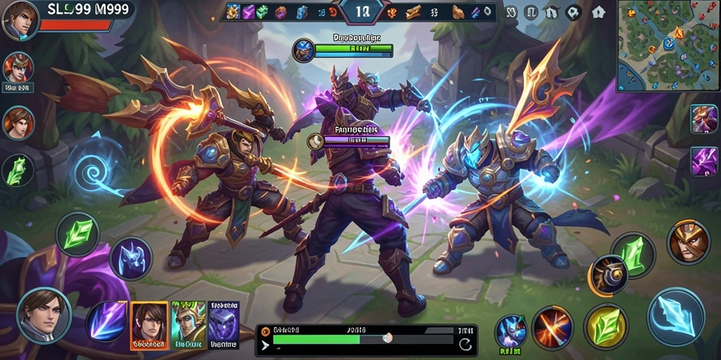 Tampilan dinamis dari gameplay seru SL999 yang penuh aksi.