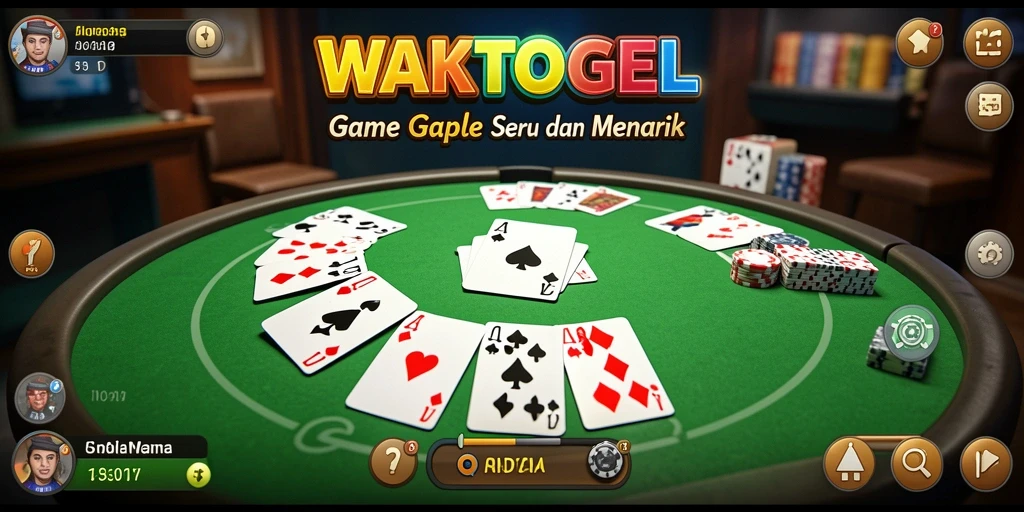 Tampilan menarik dari permainan Gaple di WAKTOGEL.