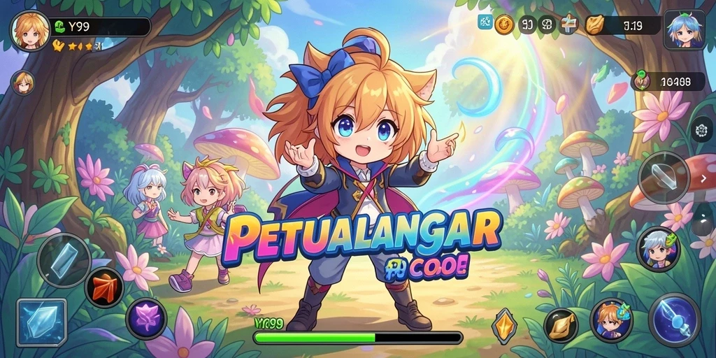 Gameplay menarik dalam dunia Anime yang penuh warna.